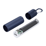 Gerecyclede aluminium powerbank met uitneembare batterij 2.200mAh