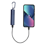 Gerecyclede aluminium powerbank met uitneembare batterij 2.200mAh