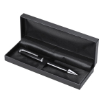 Aluminium draaipen met PU-etui en blauwe inkt