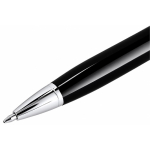 Glanzende aluminium draaipen met etui en blauwe inkt