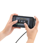 USB-C-oplaadkabel van gerecycled plastic met telefoonhouder 60W