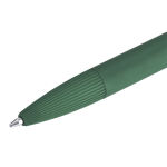 Aluminium drukpen met rubberen afwerking en blauwe inkt