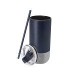 Thermosbeker van gerecycled RVS met dubbele opening 480ml