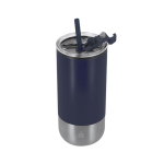 Thermosbeker van gerecycled RVS met dubbele opening 480ml
