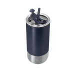 Thermosbeker van gerecycled RVS met dubbele opening 480ml