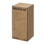 Thermosbeker van gerecycled RVS met dubbele opening 480ml