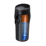 Thermosbeker van gerecycled RVS met drukknopopening 280ml
