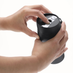 Thermosbeker van gerecycled RVS met drukknopopening 280ml