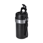 Thermosbeker van gerecycled RVS met handvat en rietje 490ml