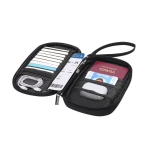 Reisorganizer van PU met ritssluiting en RFID-bescherming