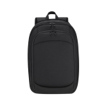 Uitbreidbare rugzak van polyester en PU voor laptop tot 15'' kleur zwart  negende weergave