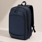 Uitbreidbare rugzak van polyester en PU voor laptop tot 15''