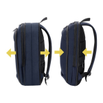 Uitbreidbare rugzak van polyester en PU voor laptop tot 15''