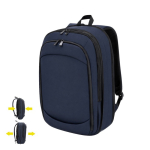 Uitbreidbare rugzak van polyester en PU voor laptop tot 15''