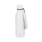 Thermosfles van gerecycled RVS met rubberen afwerking 480ml kleur wit  negende weergave