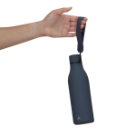Thermosfles van gerecycled RVS met rubberen afwerking 480ml