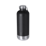 Thermosfles van gerecycled RVS met lekvrije dop en handgreep 800ml