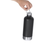 Thermosfles van gerecycled RVS met lekvrije dop en handgreep 800ml