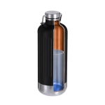 Thermosfles van gerecycled RVS met lekvrije dop en handgreep 800ml