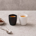 Espressokopje van keramiek met matte afwerking 80 ml kleur zwart sfeerweegave