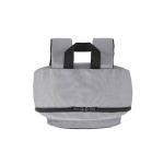 Lichte rugzak van gerecycled plastic, gewatteerd laptopvak 15,6” kleur grijs vijfde weergave