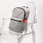 Lichte rugzak van gerecycled plastic, gewatteerd laptopvak 15,6” kleur grijs sfeerweegave