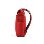 Rolltoprugzak van gerecycled plastic voor 15,6''-laptop kleur rood vierde weergave