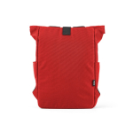Rolltoprugzak van gerecycled plastic voor 15,6''-laptop kleur rood tweede weergave