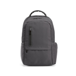 Waterbestendige laptoprugzak 17'' van gerecycled plastic kleur donkergrijs vooraanzicht