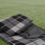 Opvouwbare picknickdeken van gerecycled polyester, waterdicht kleur grijs tweede sfeerweergave