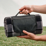 Opvouwbare picknickdeken van gerecycled polyester, waterdicht kleur grijs sfeerweegave
