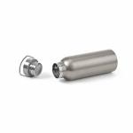 Thermosfles van gerecycled RVS met matte afwerking 530 ml kleur zilver derde weergave
