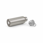 Thermosfles van gerecycled RVS met matte afwerking 530 ml kleur zilver vierde weergave