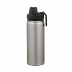 Thermosfles van roestvrij staal met dubbele dop 500 ml kleur zilver tweede weergave