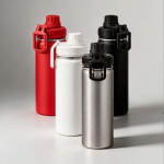 Thermosfles van roestvrij staal met dubbele dop 500 ml