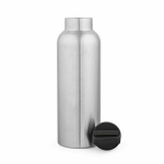 Thermosfles van gerecycled roestvrij staal met draaggreep 2 L kleur zilver tweede weergave