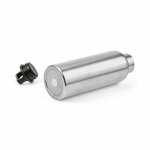 Thermosfles van gerecycled roestvrij staal met draaggreep 2 L kleur zilver vierde weergave