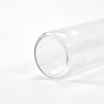 Cilindrische glazen fles met lekvrije schroefdop 520 ml kleur doorzichtig gedetailleerde weergave