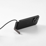 USB-C-snellaadkabel met geïntegreerde telefoonhouder 60 W kleur zwart derde weergave
