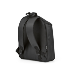 Isolerende rugzak van gerecycled polyester met dubbele rits 12 L kleur zwart tweede weergave