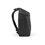 Isolerende rugzak van gerecycled polyester met dubbele rits 12 L kleur zwart derde weergave