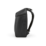 Isolerende rugzak van gerecycled polyester met dubbele rits 12 L kleur zwart vierde weergave