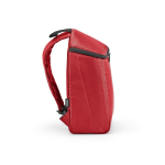 Isolerende rugzak van gerecycled polyester met dubbele rits 12 L kleur rood derde weergave