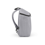 Isolerende rugzak van gerecycled polyester met dubbele rits 12 L kleur grijs derde weergave