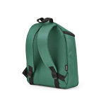 Isolerende rugzak van gerecycled polyester met dubbele rits 12 L kleur groen tweede weergave