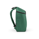 Isolerende rugzak van gerecycled polyester met dubbele rits 12 L kleur groen derde weergave