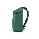 Isolerende rugzak van gerecycled polyester met dubbele rits 12 L kleur groen vierde weergave