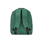 Isolerende rugzak van gerecycled polyester met dubbele rits 12 L kleur groen achter weergave