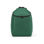 Isolerende rugzak van gerecycled polyester met dubbele rits 12 L kleur groen vooraanzicht