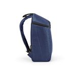Isolerende rugzak van gerecycled polyester met dubbele rits 12 L kleur marineblauw derde weergave
